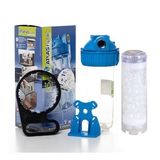 Sulook Atlas 3/4"10" İnç Tekli Filtre Kabı+Silifoz Kireç Önleyici Filtre (Mavi)
