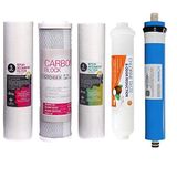 SULOOK ESLoourt6657 Su Arıtma Filtre Seti 5 Li Çift Spun 75 Gpd Vontron Membran