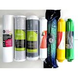 SULOOK HBCV00000NARQ5 Aqualine Su Arıtma Filtre Seti 7 Li Çift Karbon,platınum,mineral,alkali
