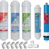 SULOOK inline5 Ihlas Aura Cebilon Plus Uyumlu Su Arıtma Cihazı 12 Inç Inline 5'li Membranlı Filtre Seti