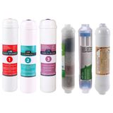 SULOOK KOPYA547 E-Water Kapalı Kasa Su Arıtma Cihazı Filtresi - Inline 6 Aşamalı Su Arıtma Filtre Seti - Detox-4'lü Minera
