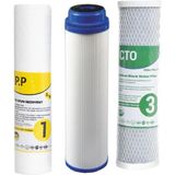 Sulook Reverse Osmosis Açık Kasa Su Arıtma Cihazı Filtresi 3 Lü Set SLKNM477 - Çok Renkli