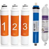 Sulook Sulook Waterlife Su Arıtma Cihazı Uyumlu Tak-Çevir 5'li Filtre Seti, Vontron Membranlı