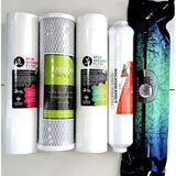 SULOOK szkesl776plat76 Su Arıtma Filtre Seti 5 Li Çift Spun 80 Gpd Platınum Membran