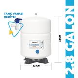 SULOOK TÜM SU ARITMA CİHAZLARINA UYUMLU 2,8 GALON (10 LT) METAL TANK