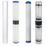 SULOOK Yık5Micgacsil20Inch Lotto Filters Tesisat Tipi Su Arıtma Cihazı Yedek Filtre Seti 4'Lü Yedek Filtre Seti