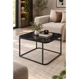 Sulora Home Sulorahome Siyah Kare Orta Sehpa 65X50 cm