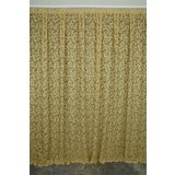 Sultan 2 Model Gold Renk Tek Kanat Hazir Dikilmis Pileli Fon Perde 300*260 Cm