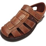 Sultan 214 Hakiki Deri Hafif Erkek Sandalet - Taba