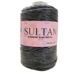 Sultan Bodrum Suni Raffia Rafya El Örgü İpi 200 gr 04 Siyah