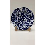 Sultan Çini -çini El Emeği Teşhip Sanatı Özel Tasarım Kabartma Desenli Çini 25 Cm Duvar Tabağı