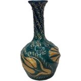Sultan Çini Çini El Emeği Teşhip Sanatı Özel Tasarım Kabartma Desenli Çini 30 cm Duvar Tabağı