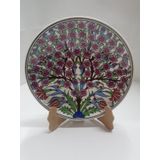 Sultan Çini-EL EMEĞİ 18 CM Duvar Tabağı