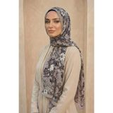 Sultan Eşarp Sultan Desenli Bambu Kraş Şal - Çiçek Modeli - DK06-02