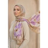 Sultan Eşarp Sultan Desenli Bambu Kraş Şal - Gizem Modeli - DK02-04