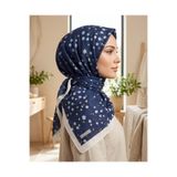 Sultan Eşarp Sultan Fresh Pamuk Eşarp - Çıtır Çiçek Deseni - SFE005-11 - Lacivert
