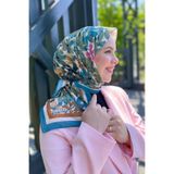 Sultan Eşarp Sultan Fresh Pamuk Eşarp - Dolu Çiçek Deseni - SFE007-06