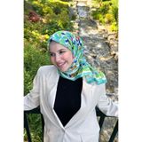 Sultan Eşarp Sultan Fresh Pamuk Eşarp - Dolu Çiçek Deseni - SFE007-13