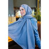 Sultan Eşarp Sultan Vual Şal - Düz Renk - SLV001-03 - Mavi