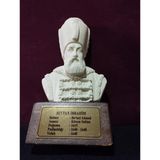 Sultan İbrahim-Osmanlı Padişahı Kaide üzerinde büst-heykel-portre