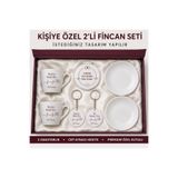 Sultan magnet hediyelik Kişiye Özel Hediye Seti Anneye Babaya arkadaşa Sevgiliye Özel İsimli 2’li Kahve Fincanı Kutulu