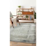 Sultan Majesty Çerçeveli Mavi Modern Makine Dokuma Salon Halısı - 3081