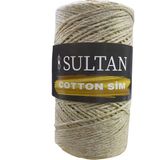 Sultan Pamuk Koton Cotton Sim Makrome Ipi 250 gr - 201 Ekru Altın