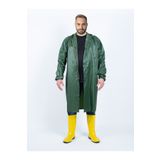 Sultan Pvc İşçi Balıkçı Yağmurluk Pardesü Fermuarlı Çıtçıtlı Yeşil