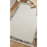Sultan Serra Bordürlü Kahve Modern Akrilik Makine Dokuma Salon Halısı - 11307