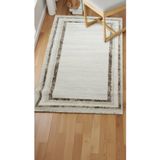 Sultan Serra bordürlü Krem Modern Akrilik Makine Dokuma Salon Halısı - 11310