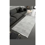 Sultan Zen Etnik Desen Gri Modern Akrilik Makine Dokuma Salon Halısı - 6709