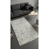 Sultan Zen Mermer Desen Krem Modern Akrilik Makine Dokuma Salon Halısı - 6416