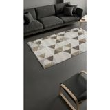 Sultan Zen Modern Desen Krem Modern Akrilik Makine Dokuma Salon Halısı - 6609