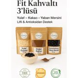 Sultanbahçe Sağlıklı Kahvaltı Seti - Glutensiz Yulaf Ezmesi + Doğal Kakao + Kuru Meyve Yaban Mersini - Şekersiz Fit Ara Öğün Paketi - 225 gr
