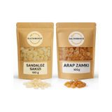 Sultanbahçe Sandaloz Sakızı 100 Gr + Akasya Gamı Arap Zamkı 100 Gr Doğal Reçine Seti