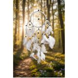 SultanofAura 16 cm Beyaz Dreamcatcher /Düş kapanı /Rüya Kovucu