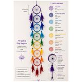 SultanofAura El Yapımı 7'li Çakra Temalı Gökkuşağı Düş Kapanı - Pozitif Enerji & Meditasyon Dekoru