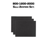 Sulu Zımpara Seti 3'lü (800-1200-2000 kum) A4 Boyutunda