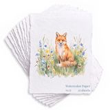 Suluboya Kağıdı, 140 lb (300gsm), 9X12 inç, 25 Yaprak, El Yapımı Deckle Kenar Kağıdı, Dokulu, Karışık Ortam, Kaligrafi, Eskiz, El Sanatları ve Boyama için Soğuk Baskı Pedi