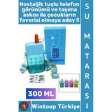 #Suluk Sağlıklı Dayanıklı Mika Gündelik Okul Spor Park Nostaljik Su Matarası İlgi Çekici Tuşlu Telefon Tasarımlı Pipetli