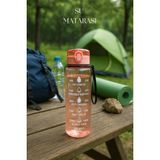 Suluk & Su Şişesi & Sporcu Matara Turuncu 1000 ml - Renkli