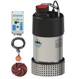 Sumak SDTV 40/2.5 Z Gömlek Soğutmalı Trifaze 380 Watt 4 Hp Vortex Çarklı Drenaj Dalgıç Pompa