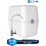 Sumarkt Avenger 10 Aşamalı 8 LT Metal Tanklı Süper Membran Teknolojili Mineralli Pompalı Su Arıtma Cihazı