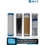 Sumarkt Daire Bina Sayaç Girişi Su Arıtma Ve Yumuşatma 4 Aşama Yedek Filtre Seti Yık-gac-rec-blk