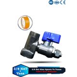 Sumarkt Su Arıtma Cihazı Ful Pirinç Malezeme 3/8 Hat Alma Aparatı Ve Hat Alma Vanası Teflon Hediye