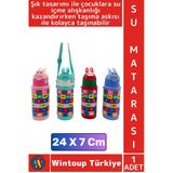 #Sumatarası Ofis Okul Çocuk Su İçme Alışkanlığı Eğitici Matematik Oyunlu Pipetli Askılı Su Matarası