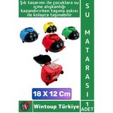 #Sumatarası Ofis Okul Çocuk Su İçme Alışkanlığı Şık Uğur Böceği Tasarımlı Pipetli Askılı Su Matarası