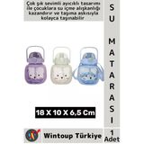 #Sumatarası Ofis Okul Spor Çocuk Su İçme Alışkanlığı Şık Sevimli Ayıcık Tasarımlı Askılı Su Matarası