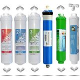 Sumato Kapalı Kasa 12 Inç 6 Aşamalı Inline Su Arıtma Cihazı Filtresi Nsf Vontron Membran