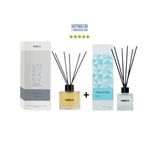 Sümbül Amber Iconic Place 120 ml + Pure Cotton 50 ml & Dekoratif Ortam Kokusu - Bambu Çubuklu (Şeffaf)